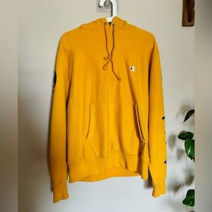 Champion - Classic Yellow Logo Hoodie